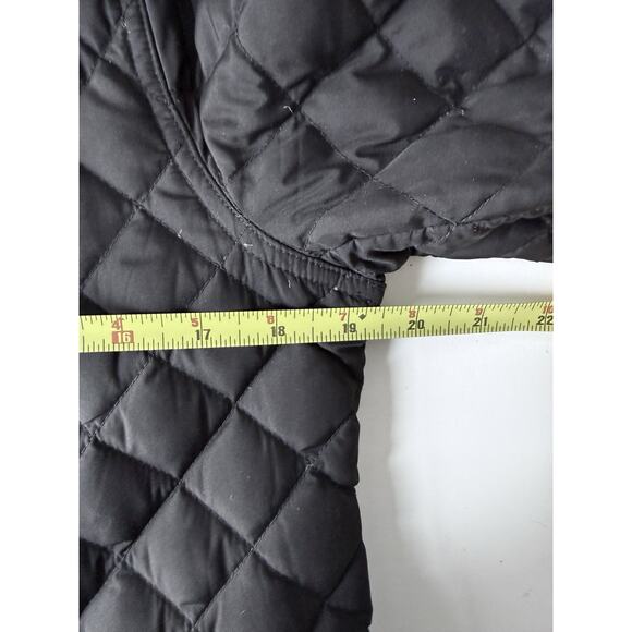 J Crew Women’s Black Quilted 70% Down Coat /Jacket Full Zip /Snaps /Pockets Sz S - Picture 8 of 10